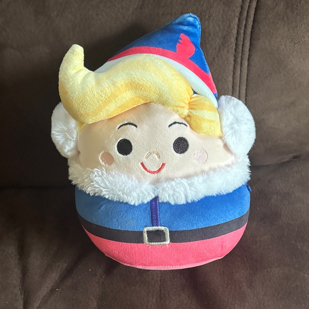 Squishmallows Blue and Pink Elf Plush